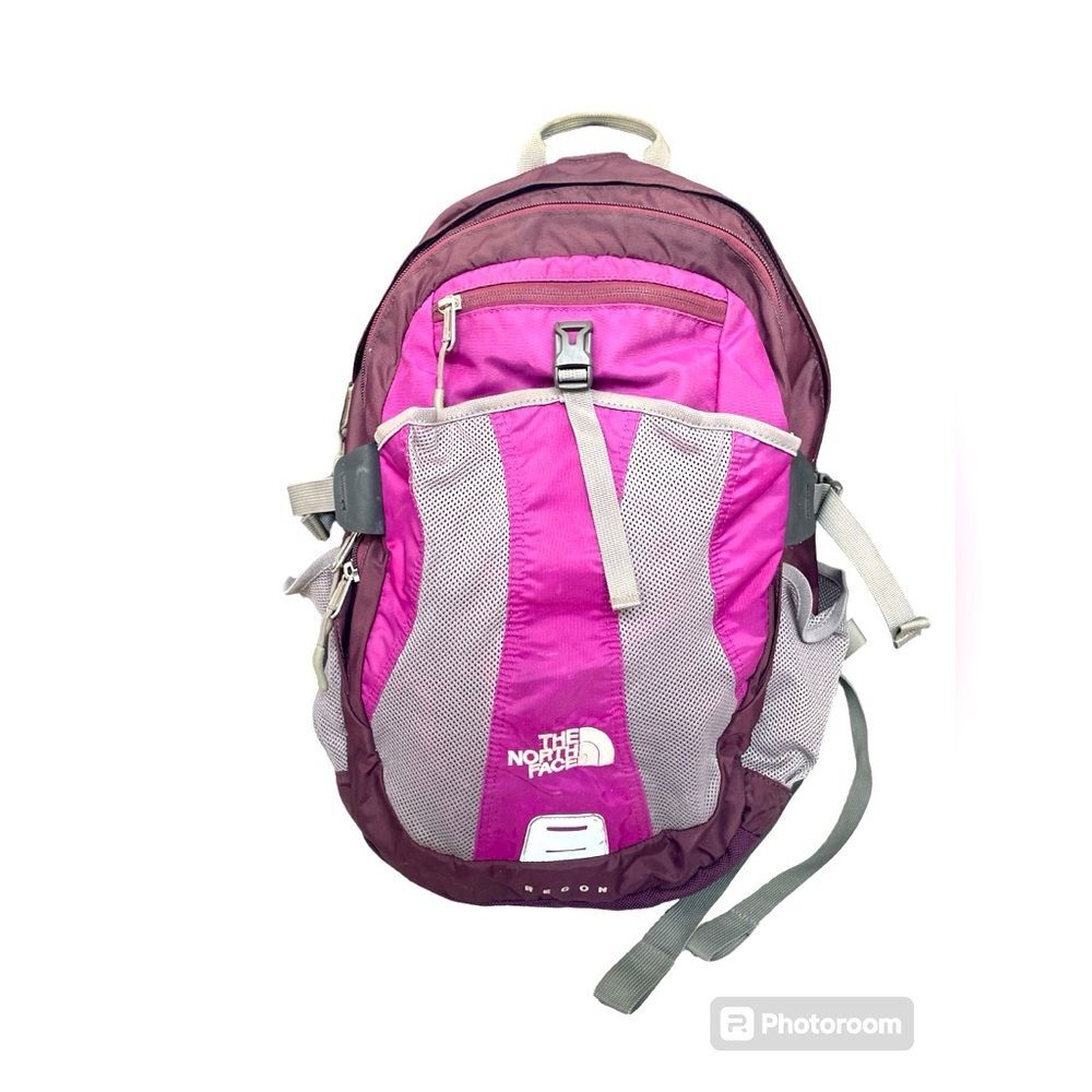 The North face Recon laptop bookbag Purple/Grey Padded Staps backpack